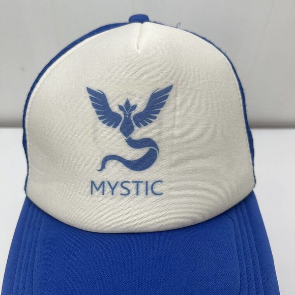 Mystic Trucker Hat Cap Blue White SnapBack Adjustable Mesh Back - Picture 3 of 12